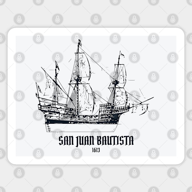 San Juan Bautista – Spanish Galleon Sticker by Lakeric